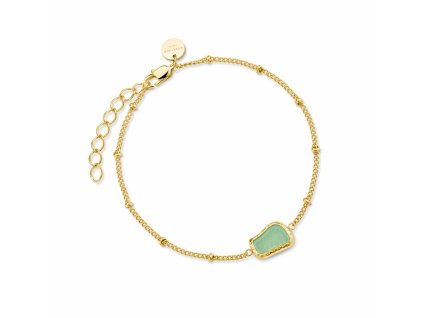 6815 2 rosefield naramek ve zlate barve organic gemstone jbogg j656