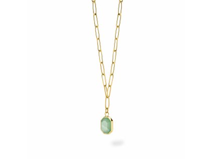 Rosefield zlatý náhrdelník Geometric Gemstone JNGGG-J664