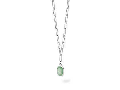 6851 3 rosefield nahrdelnik stribrne barvy geometric gemstone jnggs j665