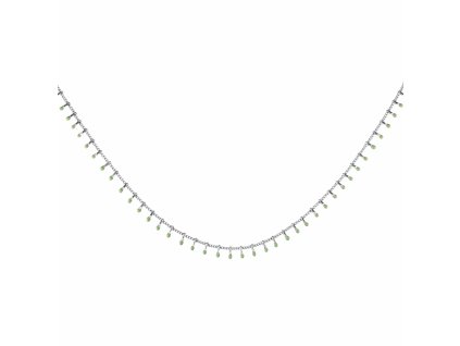 6863 3 rosefield nahrdelnik stribrne barvy drop chain jndcs j681