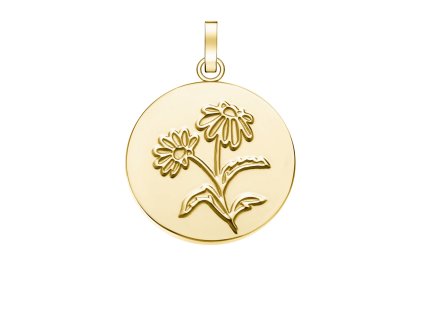 6866 1 pe gold daisy flower coin w