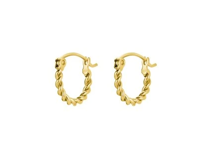 6911 1 rosefield nausnice zlate barvy twisted hoops jethg j577