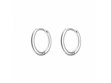 Rosefield náušnice stříbrné barvy Small Hoops JESHS-J582