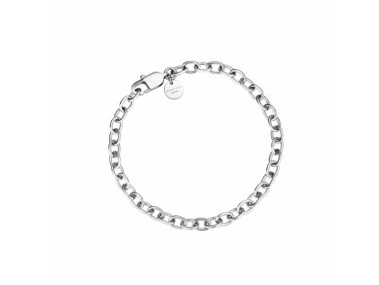 6977 1 rosefield naramek stribrne barvy oval chainlink jbocs j594