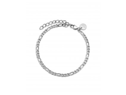 6989 2 rosefield naramek stribrne barvy figaro chain jbfcs j533