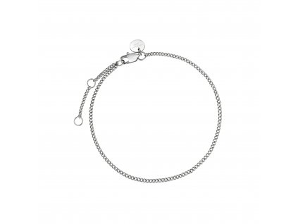 6995 1 rosefield naramek stribrne barvy flat curb jbfcs j598