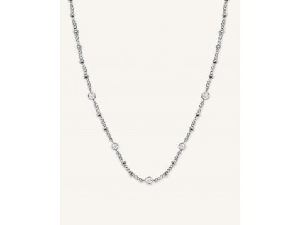 Rosefield strieborný náhrdelník Crystal JNSCS-J612