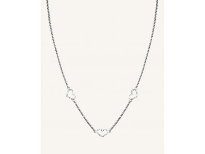 7049 1 rosefield nahrdelnik stribrne barvy triple heart jnths j613