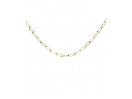 7052 1 rosefield nahrdelnik zlate barvy rectangle chain jnrcg j564