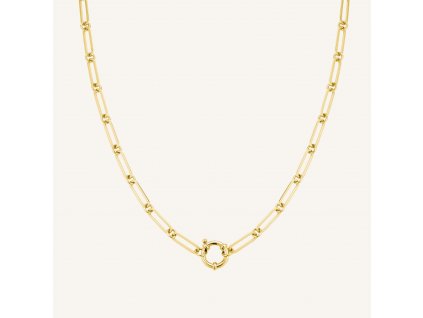 7064 1 rosefield nahrdelnik zlate barvy chunky chain jnrrg j614