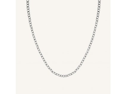 Rosefield náhrdelník stříbrné barvy Oval Chainlink JNOCS-J627