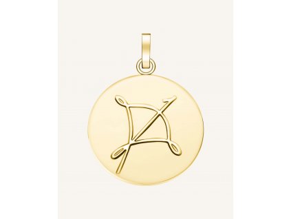 7199 2 rosefield privesek zlate barvy zodiac coin strelec