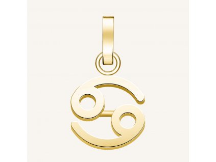 7229 1 rosefield privesek zlate barvy zodiac symbol rak