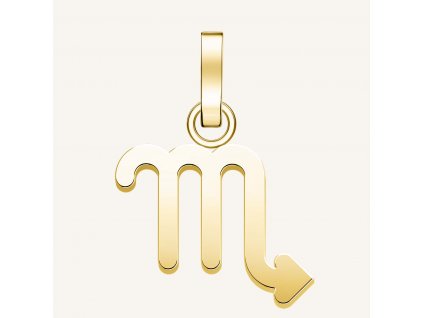 7253 1 rosefield privesek zlate barvy zodiac symbol stir