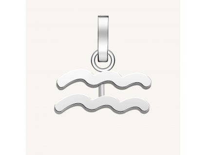 7274 1 rosefield privesek zodiac symbol vodnar ve stribrne barve