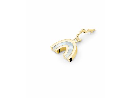 7283 2 rosefield privesek zlate barvy lucky symbol rainbow