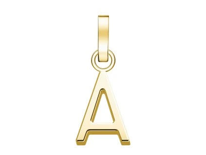 7307 1 rosefield privesek zlate barvy letter a