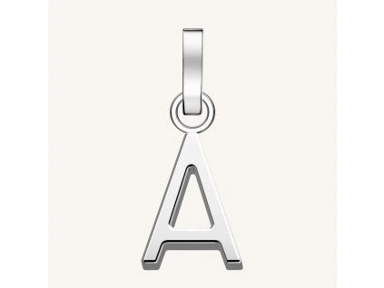 7310 1 rosefield privesek stribrne barvy letter a