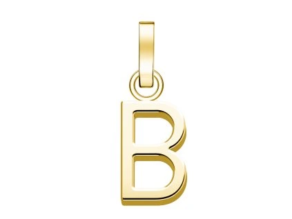 7313 1 rosefield privesek zlate barvy letter b
