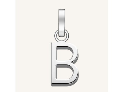 7316 1 rosefield privesek stribrne barvy letter b