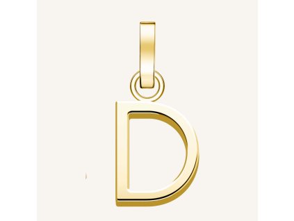 7325 1 rosefield privesek zlate barvy letter d