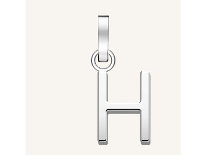 7352 1 rosefield privesek stribrne barvy letter h