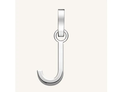 7364 1 rosefield privesek stribrne barvy letter j