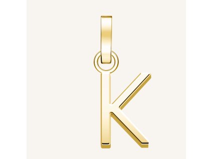7367 1 rosefield privesek zlate barvy letter k