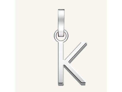 7370 1 rosefield privesek stribrne barvy letter k