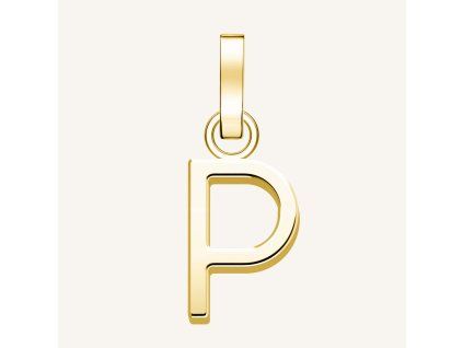 7397 1 rosefield privesek zlate barvy letter p