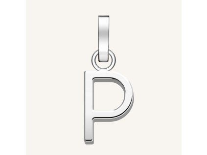 7400 1 rosefield privesek stribrne barvy letter p