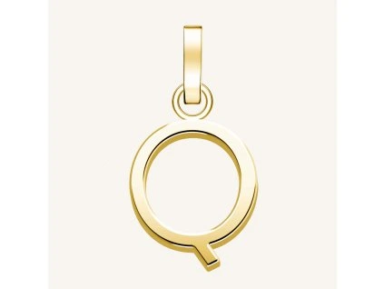 7403 1 rosefield privesek zlate barvy letter q