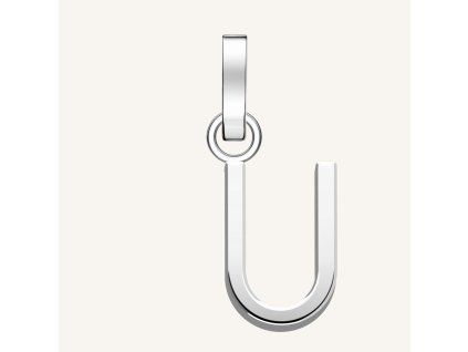 7430 1 rosefield privesek stribrne barvy letter u