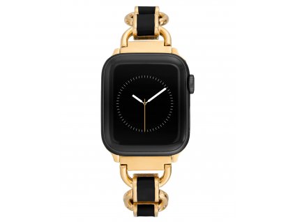 Anne Klein řemínek pro Apple Watch 38mm/40mm/41mm černo-zlatý