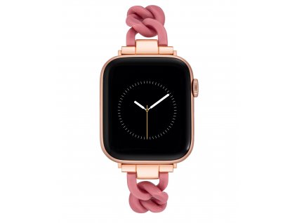 8010 3 nine west reminek plastovy ruzovy pro apple watch 38 41mm