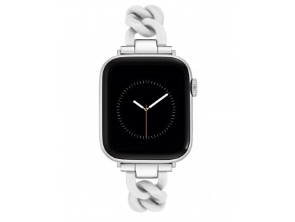 8019 3 nine west reminek plastovy bily pro apple watch 42 45mm