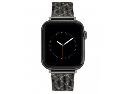 8040 3 nine west reminek mesh tmave sedy se vzorem pro apple watch 38 41mm