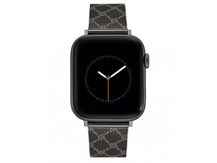 8043 3 nine west reminek mesh tmave sedy se vzorem pro apple watch 42 45mm