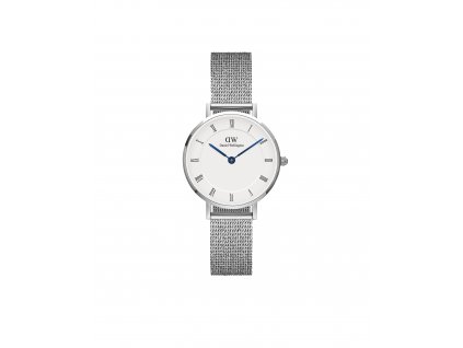 Daniel Wellington dámské hodinky mesh Petite Sterling kulaté DW00100684