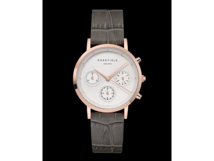 975 rosefield hodinky ncgrg n95 the gabby white sunray croco grey rose gold