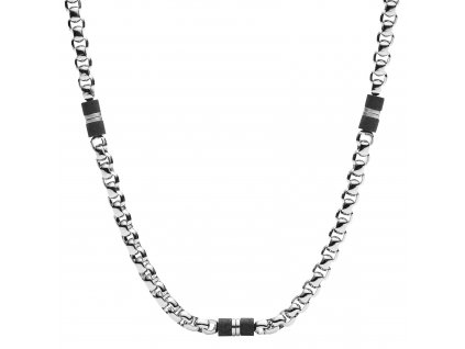 Fossil men's steel necklace JF03314040