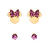 Disney set dětských náušnic Minnie Mouse ocelový pozlacený S600149YRPL-B.CS