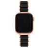 Anne Klein řemínek kombinace silikon a ocel pro Apple Watch 38/40/41 WK/1054RGBK38