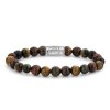 Rebel & Rose bracelet RR-80009-SL Who's afraid of the Tiger II - 8mm M