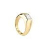Rosefield pozlacený ocelový prsten se zirkonem (Velikost 56)
