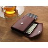 Pularys women's leather wallet Porter Go burgundy