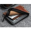 Pularys men's leather wallet OLDTIMER SLIM brown