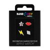 WITHit 4 ozdoby na remienok Band Candy hviezda a kosoštvorec s kryštálmi červené pery a žltý blesk WI/2010MTCMAW