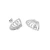 Rosefield women's rhodium-plated earrings JECCS-J1030
