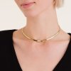 13585 4 rosefield damsky nahrdelnik choker pozlaceny jnswg j1002